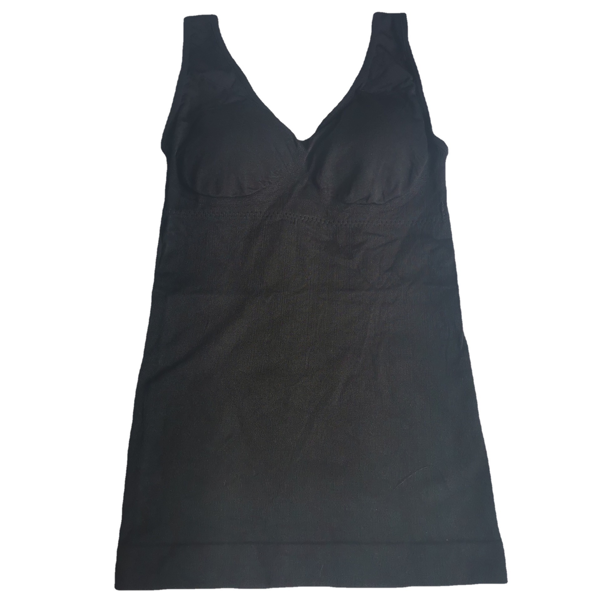 Gather spot bag body-shaping underwear Foreign Trade single can put chest pad long bra sports vest women's body-shaping