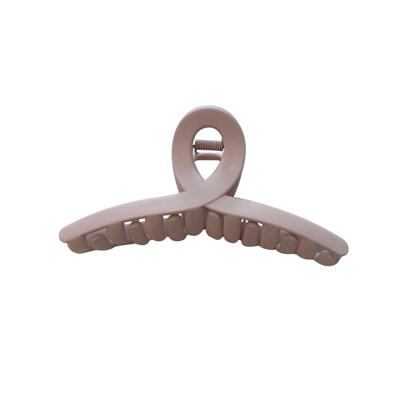 Candy color big hairpin hair grip Morandi color vintage frosted hair clip back head shark clip bath plate hair accessories for women