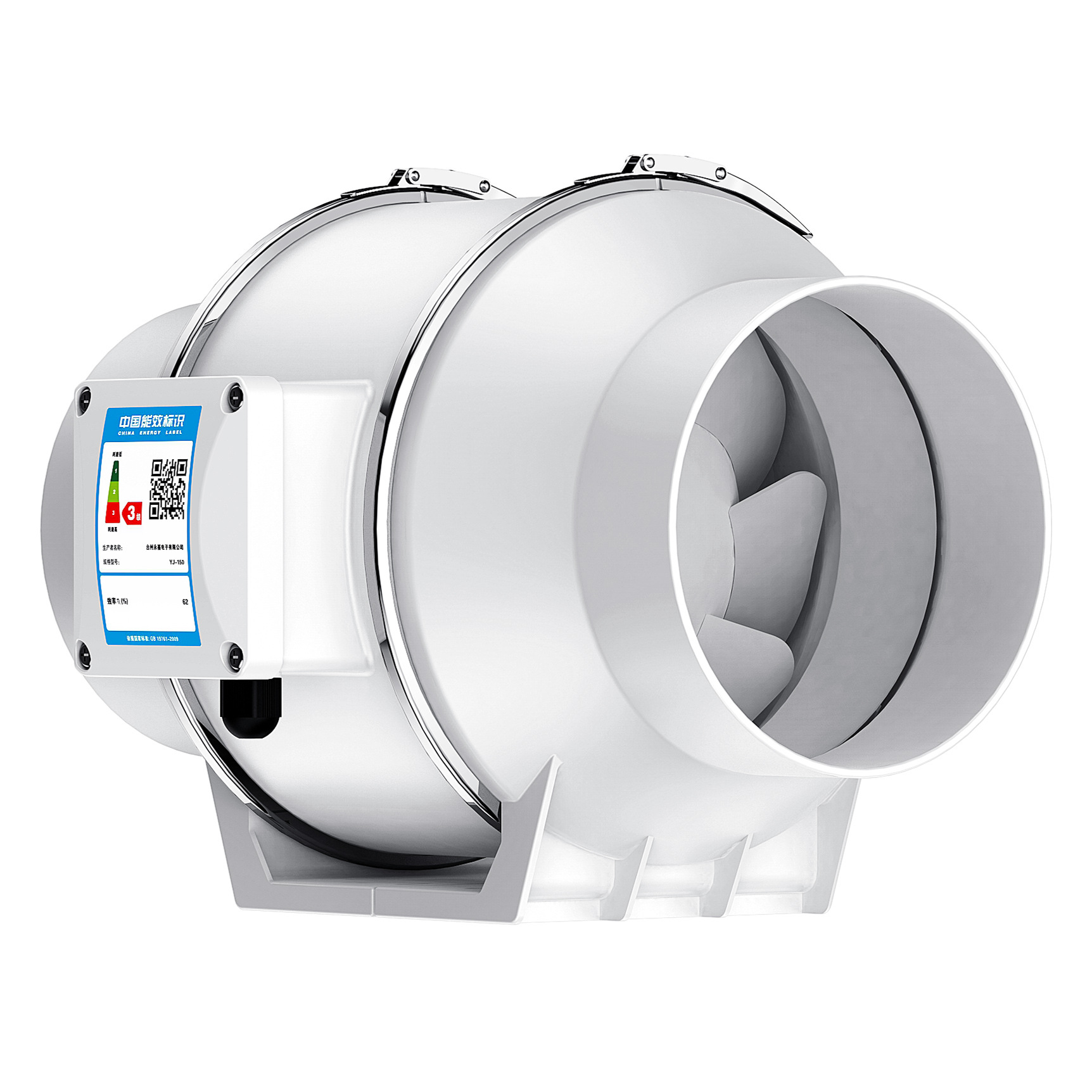 Pipe oblique flow fan kitchen ventilator booster fan chess room ventilator bathroom exhaust fan strong wind