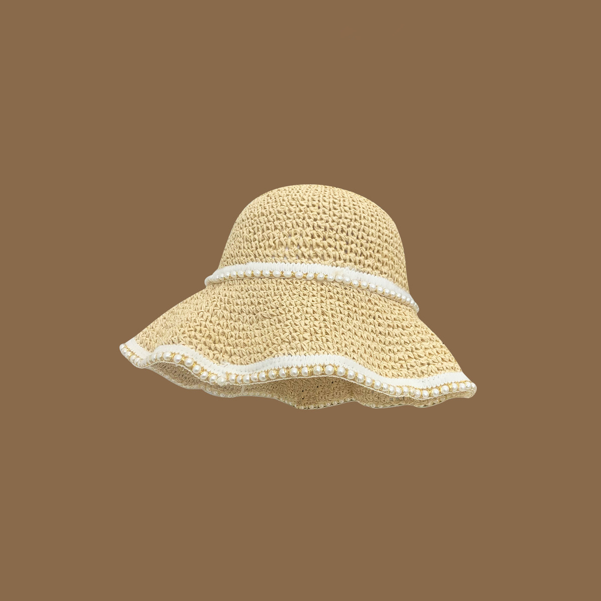 Korean Handmade Straw Hat Women's Japanese Style Fresh Sun Hat Spring Summer Travel Sunscreen Hat Sweet Mori Style All-match
