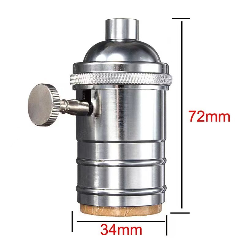 E26 E27 American gauge lamp knob switch pure copper lamp retro aluminum lamp bar restaurant casual style
