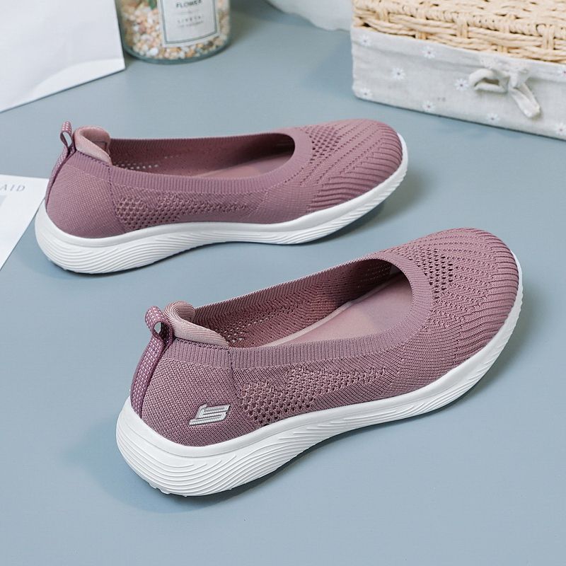 New summer women's shoes low heel soft bottom casual breathable foreign trade cross-border walking shoes shallow mouth cloth shoes spot wholesale