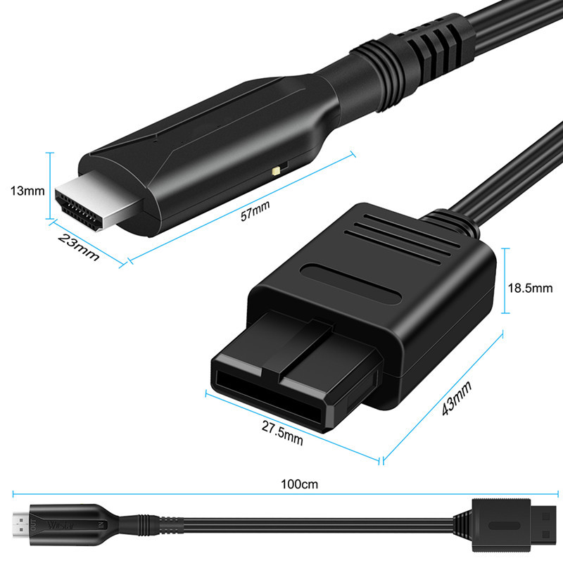 Cross-Border game console interface PS2/WII/N64/XBOX to HDMI HD converter 1080p direct connection 1 m