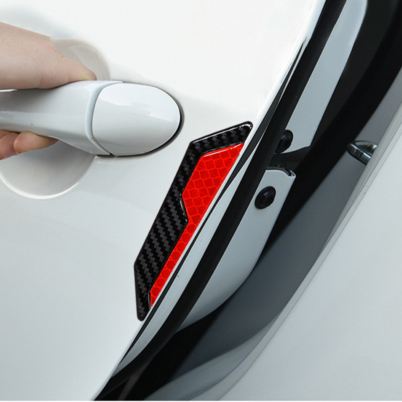 Car Door Reflective Stickers Front Bars Car Stickers Luminous Night Warning Signs Stickers Body Anti-Collision and Scratches