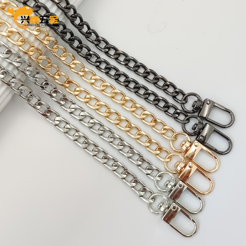 Bag chain clothing bag accessories chain woven bag replacement chain bag shoulder strap metal oblique cross-border nk flat bag chain