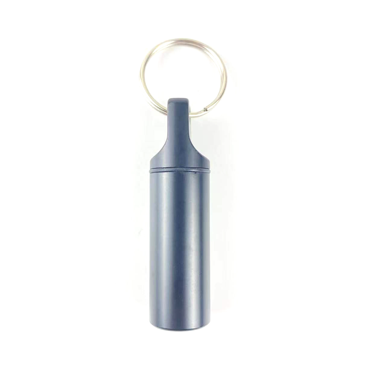 Spot Flat Head Round Aluminum Alloy Cartridge Metal Keychain Earplug Packaging Jar Waterproof Sealed Storage Aluminum Bottle