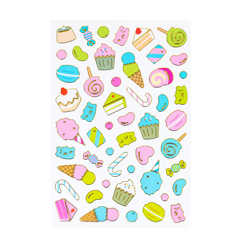 S13 Korean stationery Phnom Penh English alphanumeric stickers cartoon transparent DIY hand account color decorative stickers