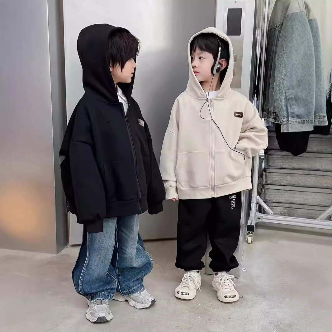 Children's Wear Children's Jacket Stereo Mickey Boy's Hooded Stereo Doll Hoodie New Fashionable Casual Top Trend