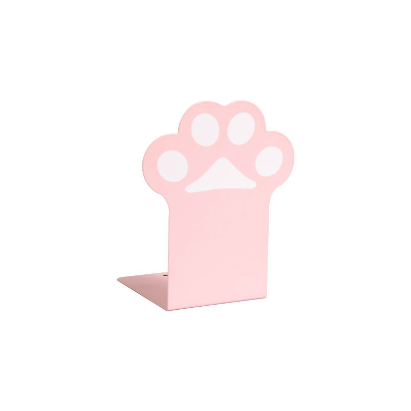 Nijia ins Cute Cute Cat Claw Book File Desktop Book Holder Book Holder Student Bookshelf Book Holder Metal Cartoon
