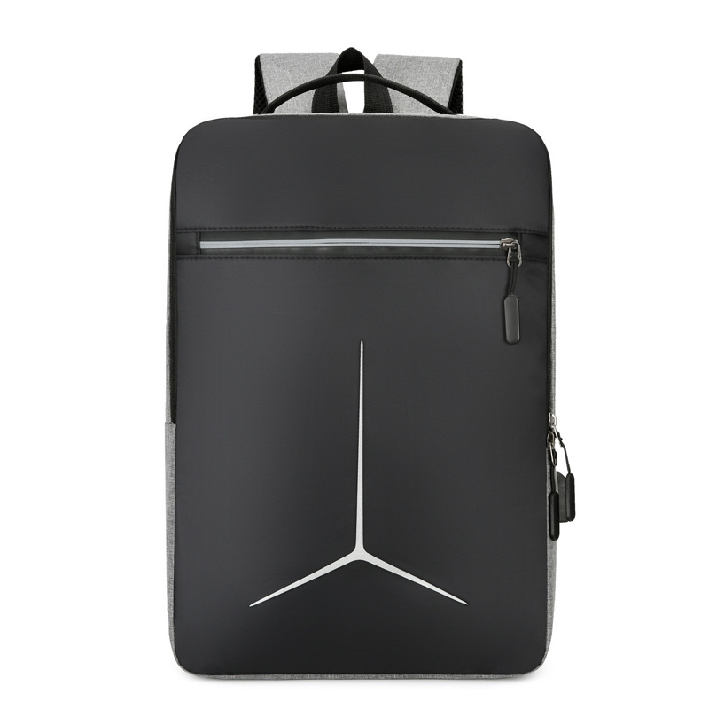 Factory spot shoulder bag foreign trade cross-border business shoulder computer backpack USB interface anti-splashing shoulder backpack