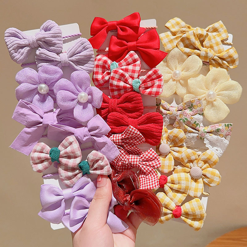 Children's rubber band Little girl bow elastic hair rope baby cute not hurt hair band girl hair rope hair accessories