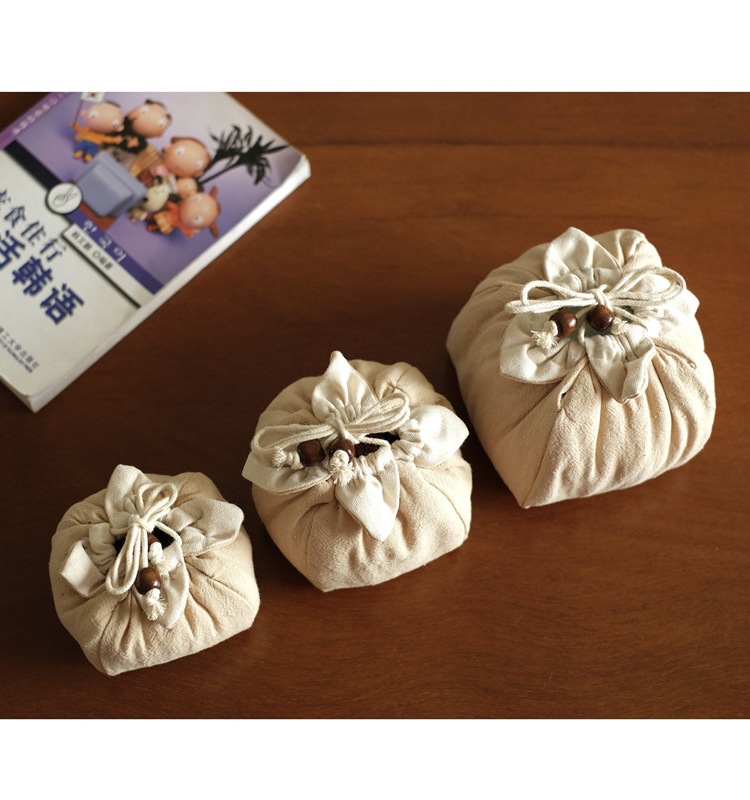 Cotton and linen cotton storage bag built teacup teacup teapot fast cup cloth bag portable travel cloth bag tea cup