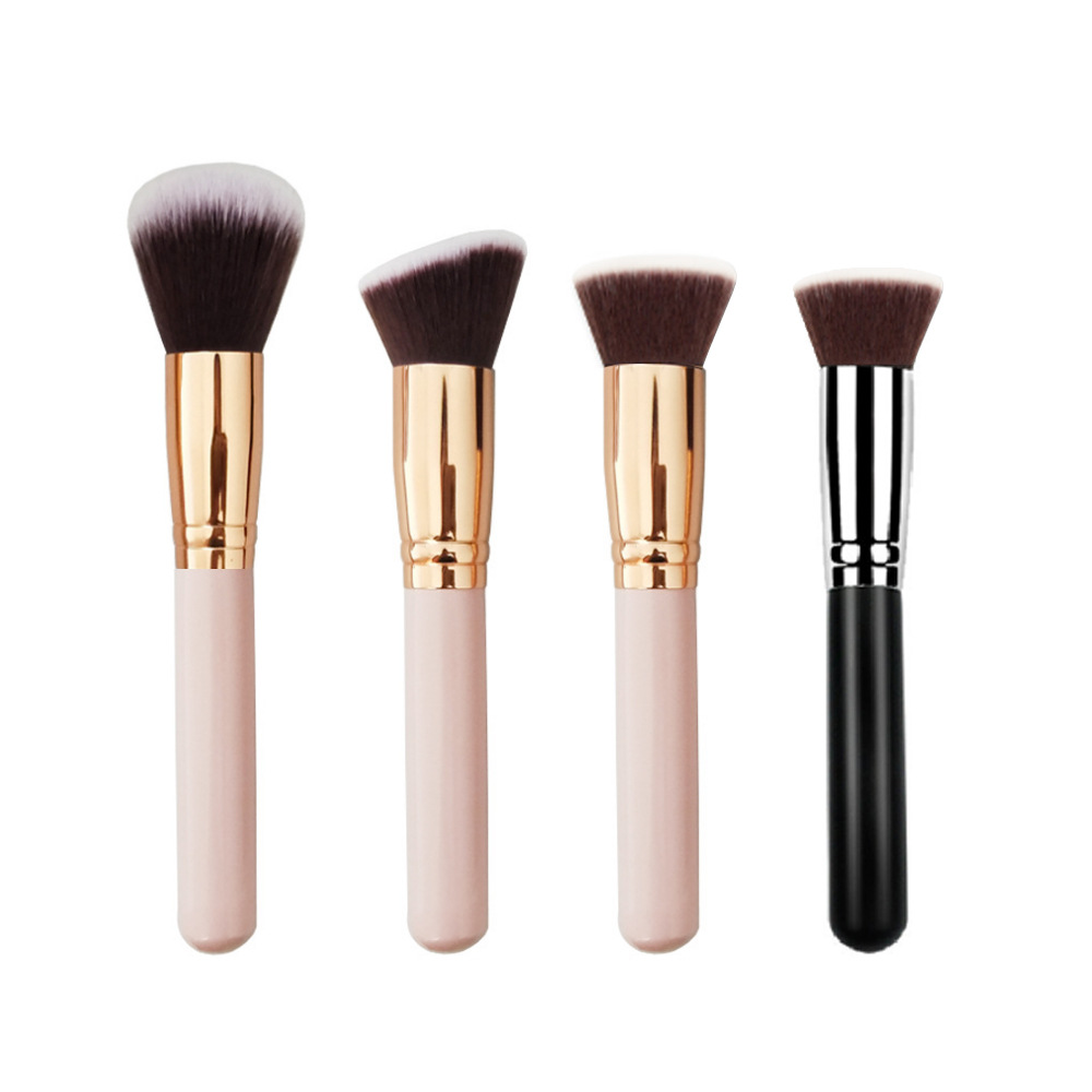 Single Makeup Brush Flat Foundation Brush Blush Scattered Brush Slant Head Fixed Makeup Brush Beauty Tools Gift