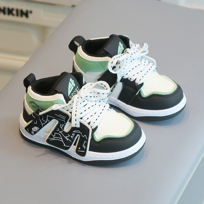 Children's sneaker spring boys' casual sneakers high-top trendy girls' online red shoes soft bottom baby shoes