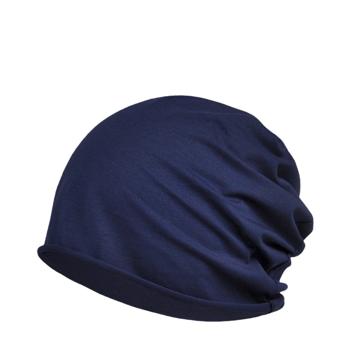 Tripeds Baotou Hat Spring and Autumn Thin Men's and Women's Top Curl Solid Color Cotton Single-Layer Fashionable All-Match Pregnant Women's Moon Hat
