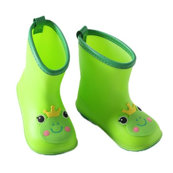 Bao Yuer Children's Rain Boots for Men and Women Baby's Mid-tube Rain Boots Infants 1-6 Years Old Children's Water Shoes Rubber Shoes Cross-border Children's Shoes