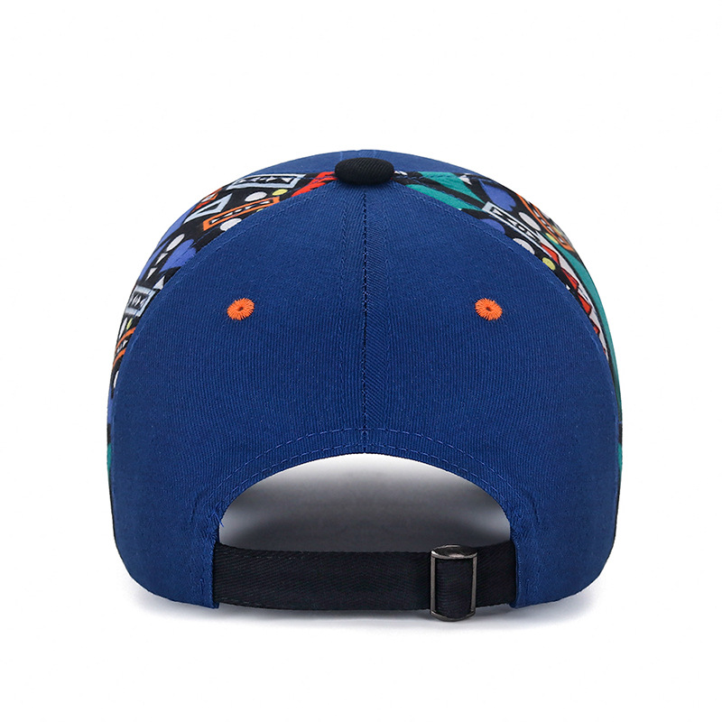 New Printed Hat Women's Spring Korean Baseball Cap Casual Fashion Letter Embroidered Outdoor Sunscreen Hat