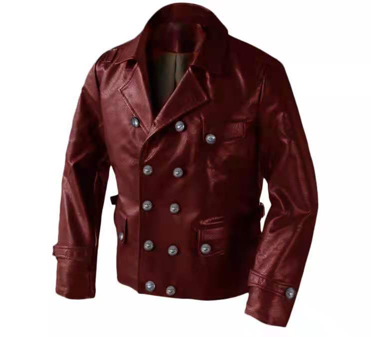 2019 Cross-border New wish Amazon AliExpress Autumn and Winter Vintage Leather Men's Medieval Jacket