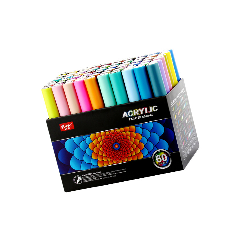 Jupai acrylic marker marker paint pen DIY hand-painted acrylic pen set student animation art painting pen