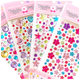 Princess Dress Up Sticker Children's Girl Cartoon Crystal Masonry Sticker 3D Award Kindergarten Gem Sticker