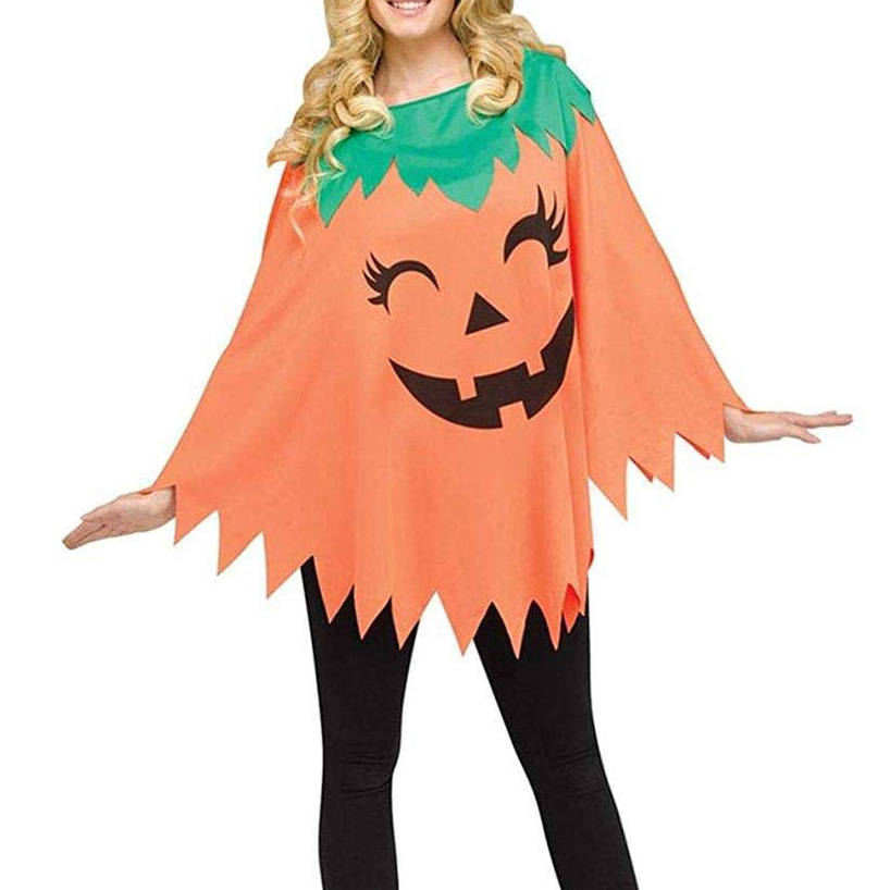 New Halloween Cape Cosplay Cosplay Stage Party Show Holiday Costume Pumpkin Cape