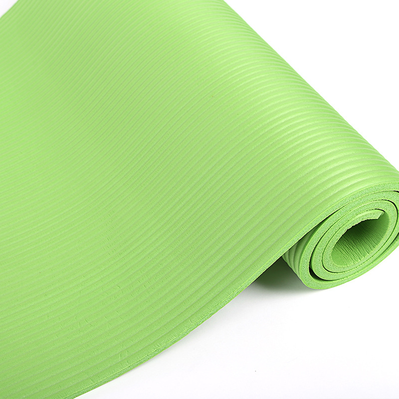 Supply 15mm High Density Rubber Yoga Mat Household NBR Shockproof Sports Fitness Thick Wide Yoga Mat