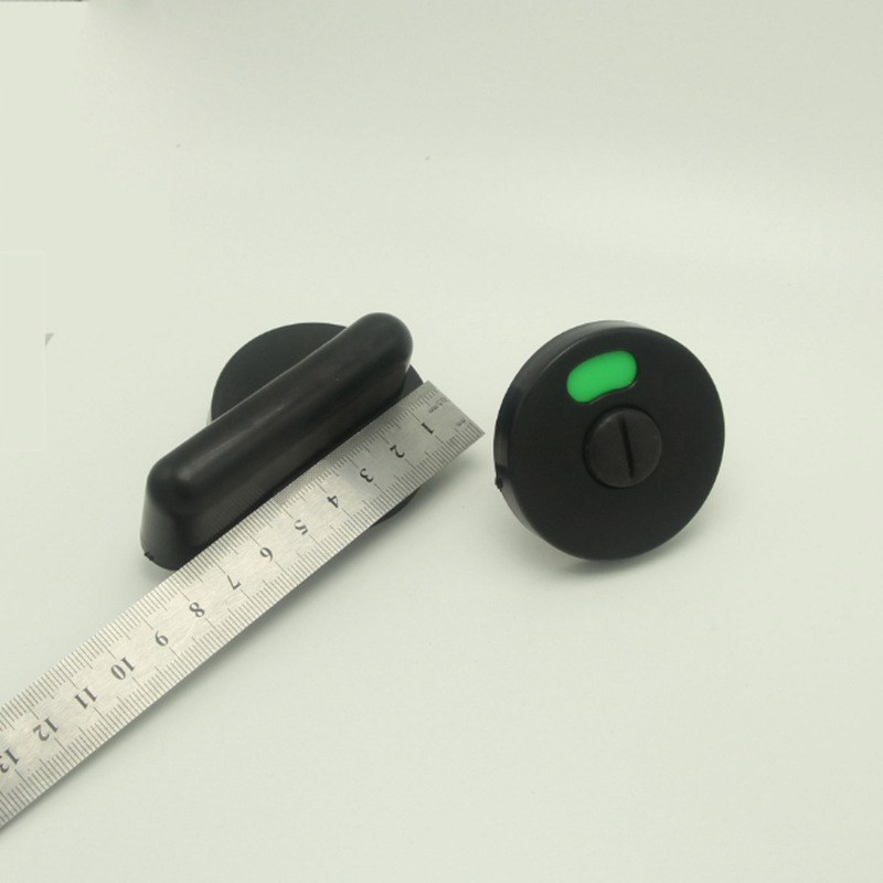Toilet has unmanned indicator lock factory direct sale public toilet black nylon plastic partition indicator door lock