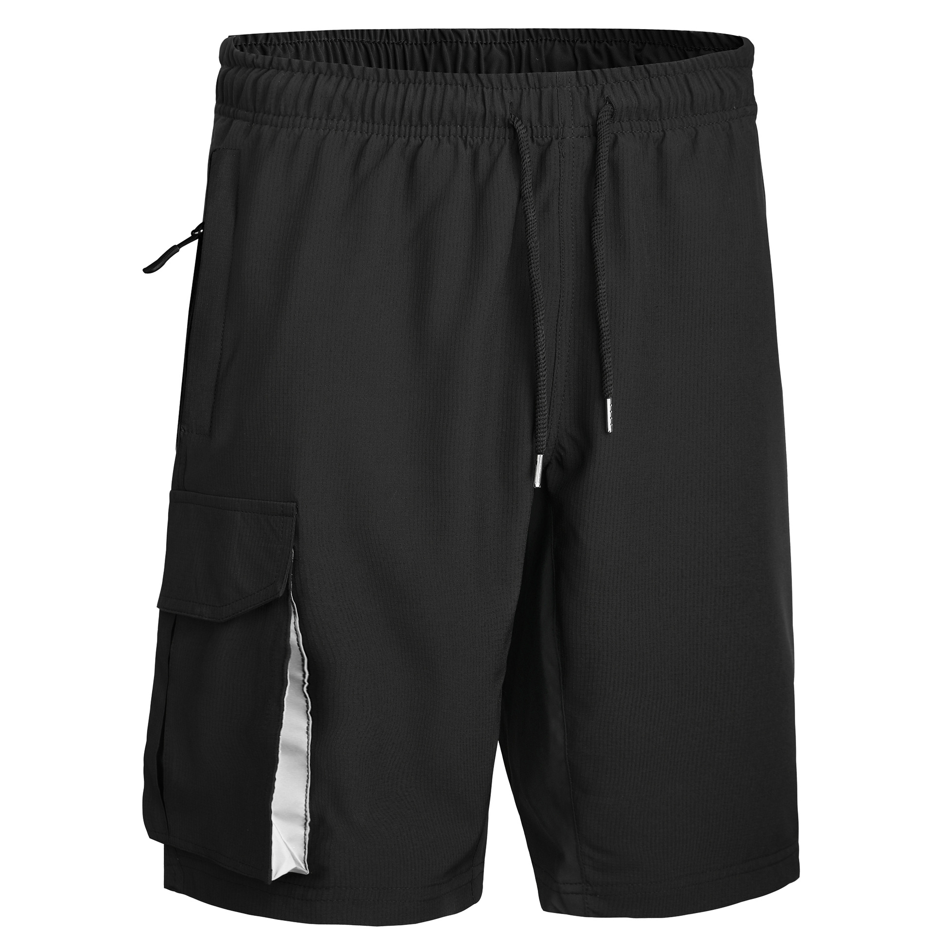 American Size Men's Quick-drying Drawstring Cycling Shorts Foreign Trade Large Size Contrast Casual Lycra Breathable Stretch Climber Pants