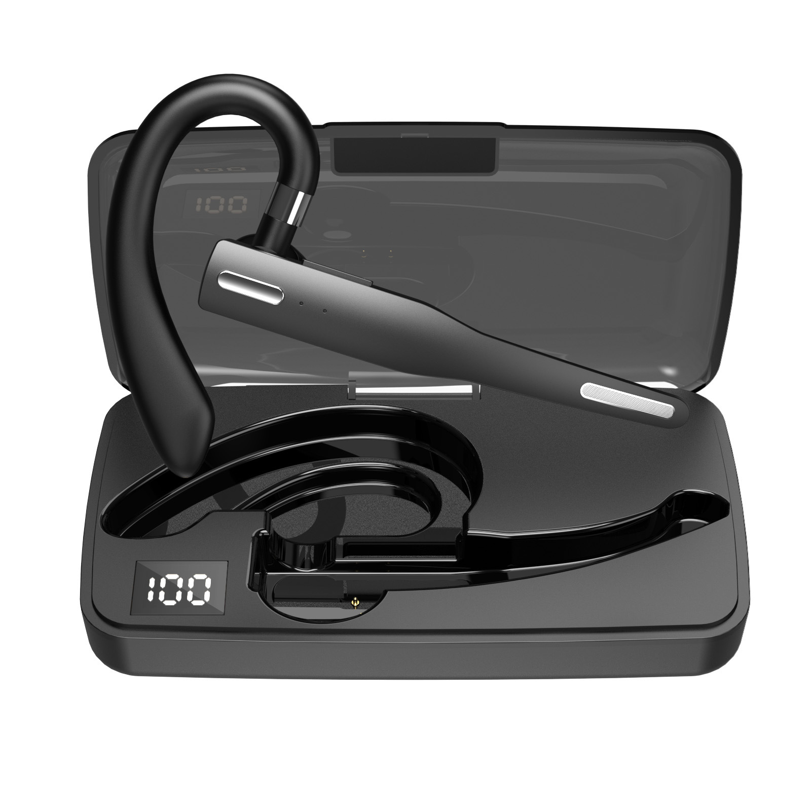 YYK525 Bluetooth Headset Single Ear Hanging Ear Business Style with Charging Warehouse YYK520V9V8V12 Cross Border