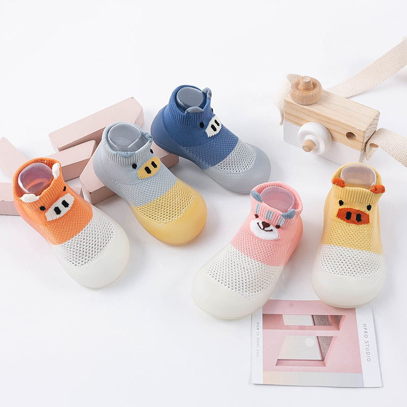 Summer Baby Breathable Mesh Socks Shoes Indoor and Outdoor Baby Soft Sole Toddler Shoes Children Spring and Autumn Breathable Floor Shoes