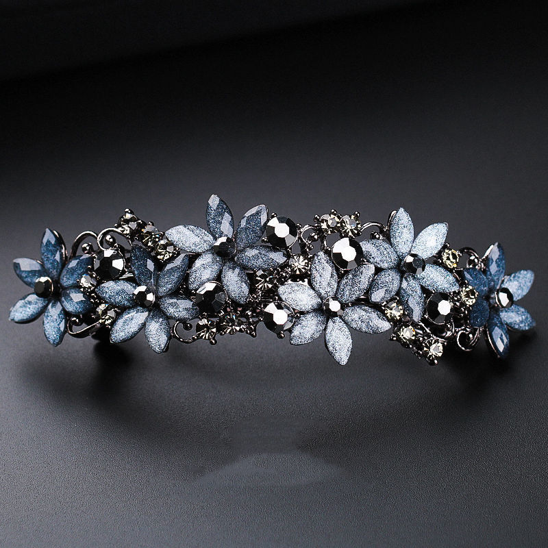 Hairpin Back Head Horizontal Clip Large One-word Spring Clip Mother Hairpin Rhinestone Top Clip Ponytail Clip Headwear Disc Hair_voghion.com