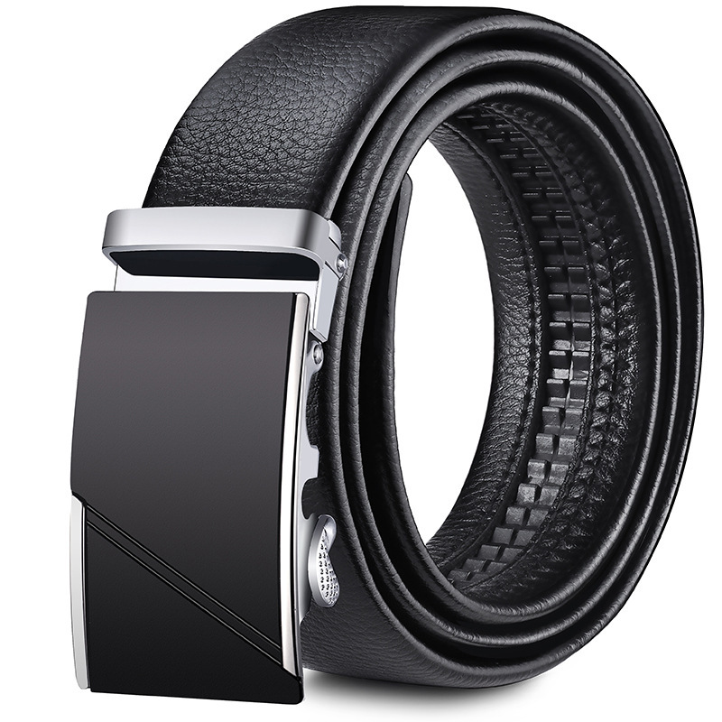 [Factory direct] men's belt soft leather automatic buckle casual Joker jeans belt men's belt wholesale