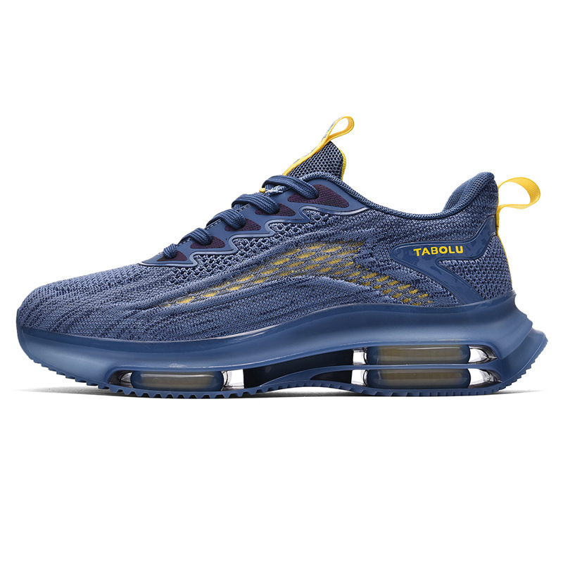 Spring and Summer Student platform shoes hollow breathable Men's shoes 2023 new leisure sports running net shoes dad shoes