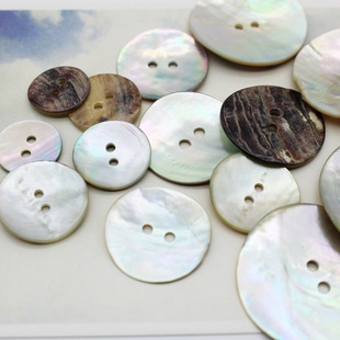Natural Shell Buckle Marseille Japanese Marseille Hand-stitched Buttons LOGO-dyed