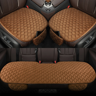 Factory wholesale car cushion winter thickened plush non-slip three-piece Universal single piece butt pad three-seat rear row