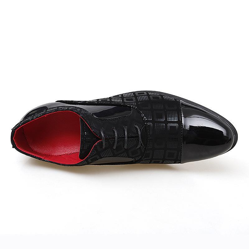2024 New Pointed Leather Shoes Men's Cross-border Men's Height Increasing Leather Shoes Youth Fashion British Style Small Leather Shoes Men's Fashion