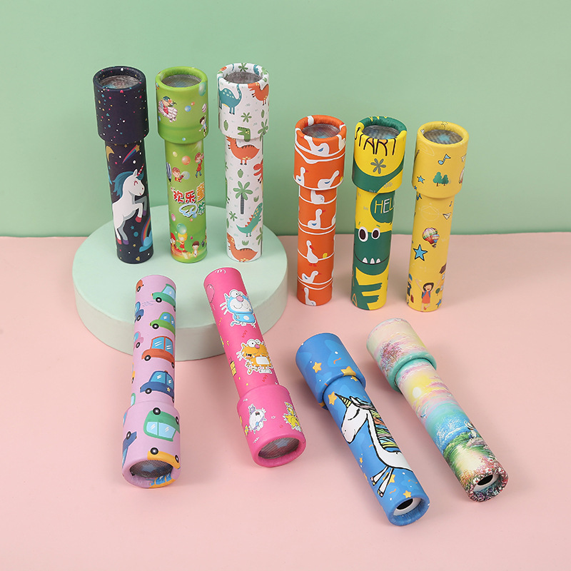 Small Magic View Head Kaleidoscope Children's Educational Toys Classic Early Education Science Experiment Creative Small Gift