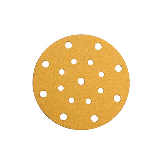 Spot wholesale yellow sand flocking 6 inch dry sanding paper car paint polishing piece brushed piece adhesive sandpaper
