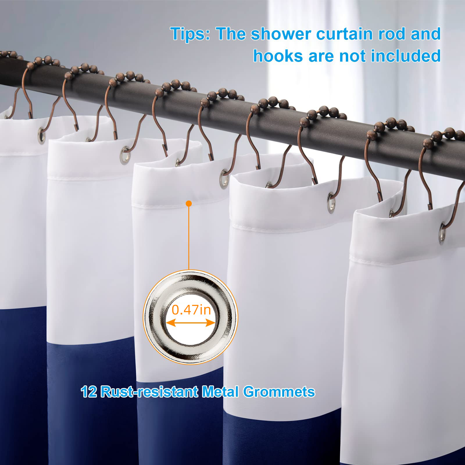 Printed striped polyester bathroom shower curtain waterproof bathroom shower curtain fabric thickened Bath four-piece wholesale