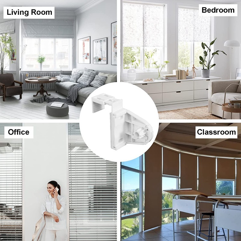 Curtain accessories 15 pieces pleated curtain roller shutter punch-free accessories pleated curtain simple installation fixed bracket bracket