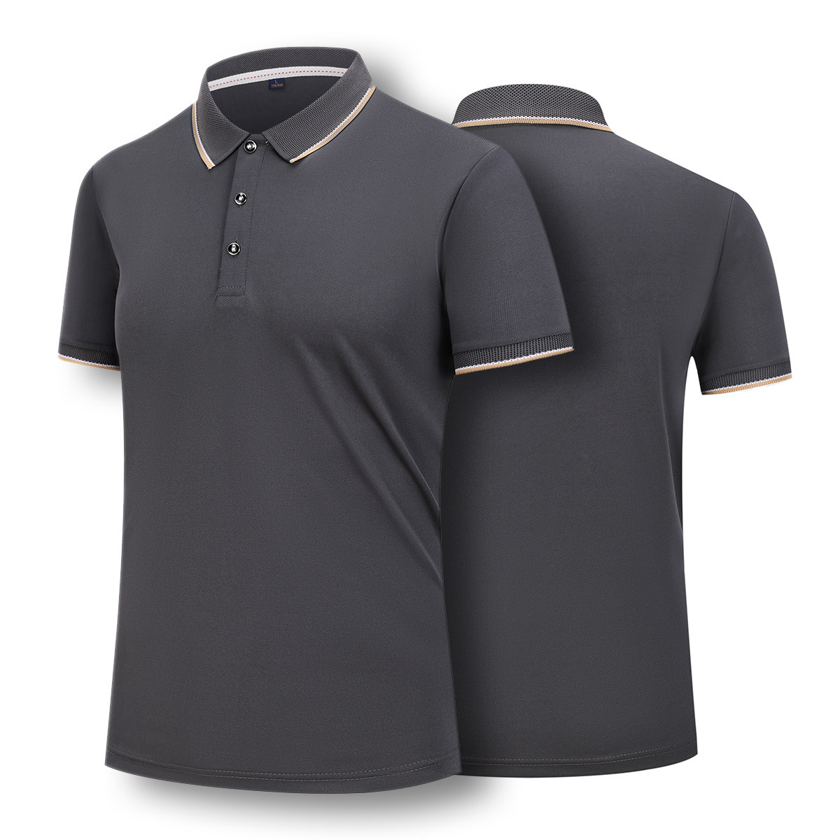 Quick-drying polo shirt men's lapel short sleeve t-shirt t-shirt advertising shirt overalls fixed printing factory wholesale