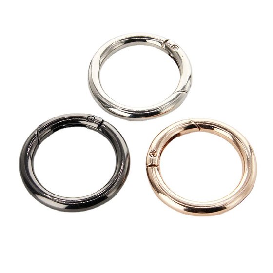 Spring ring alloy bag buckle accessories open ring ring spring buckle jewelry luggage clothing keychain hook buckle