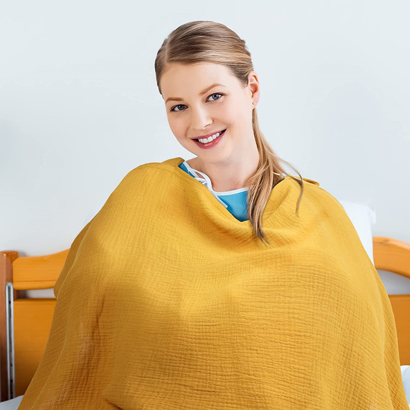 Foreign trade factory cotton out-of-home nursing clothes cover towel anti-light fig cloth nursing clothes shawl gauze nursing towel breathable