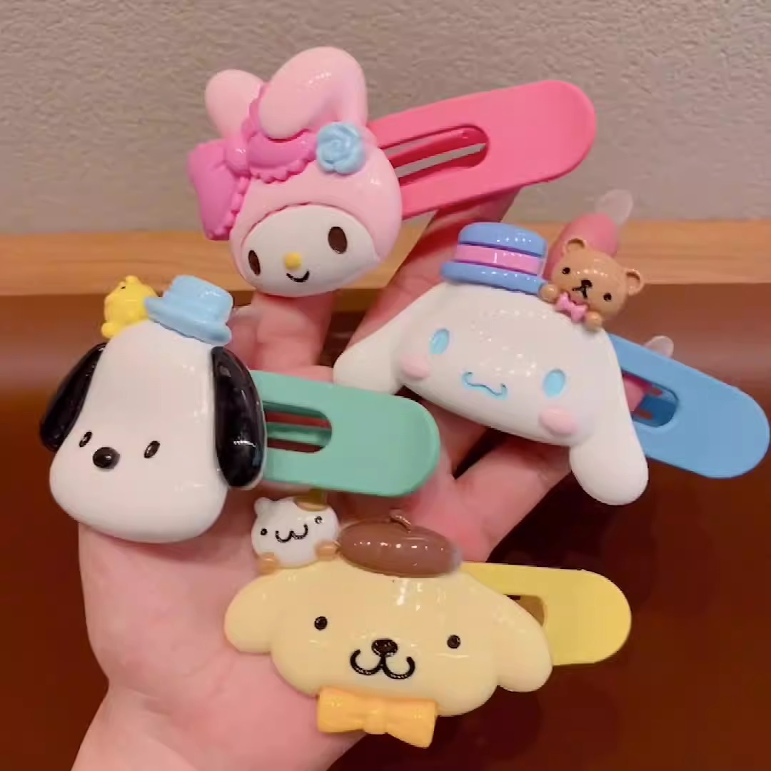 Новый Мультфильм шпилька милая девушка челка клип Sanrio серии мультфильм студент весело Утконос Клип coolomi