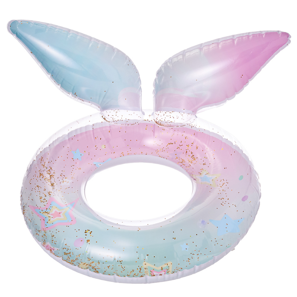 Cross-border new sequined colorful mermaid swimming ring children's swimming ring thickened children's underarm ring infant seat ring