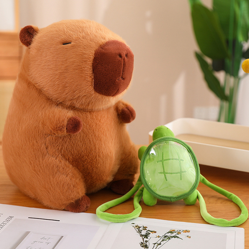 Capabala doll puffer King doll bar plush toy capybara pillow cloth doll gift