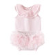 Baby Clothes Summer suit Newborn Split Clothes Baby Girl's Top Skirt Princess Full Moon Knitted Ha-ha Clothes