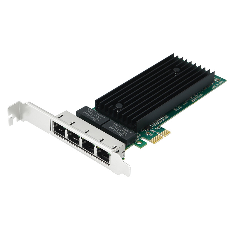 PCIe1000M Гигабитная сетевая карта для настольных компьютеров Ethernet высокоскоростной интерфейс X1 4 set server set set set set set route