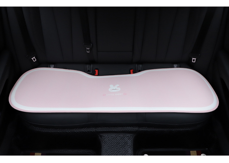 Cuscino per seggiolino auto Tulip Bunny quattro stagioni universale estivo fresco cuscino per seggiolino auto traspirante cuscino per seggiolino auto in seta di ghiaccio cartone animato_voghion.com