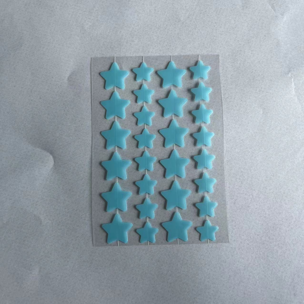 Factory wholesale colorful star concealer stickers transparent invisible acne stickers daily night acne stickers special-shaped acne stickers
